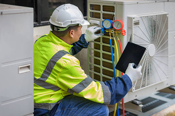 Professional Hvac technician working in Milan, IN